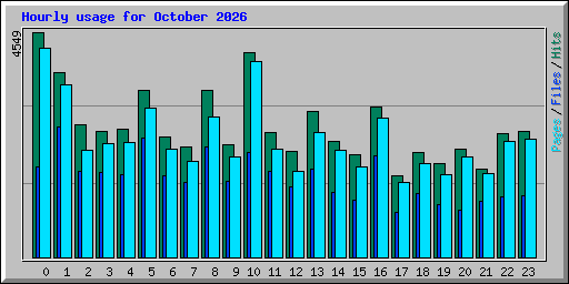 Hourly usage for October 2026